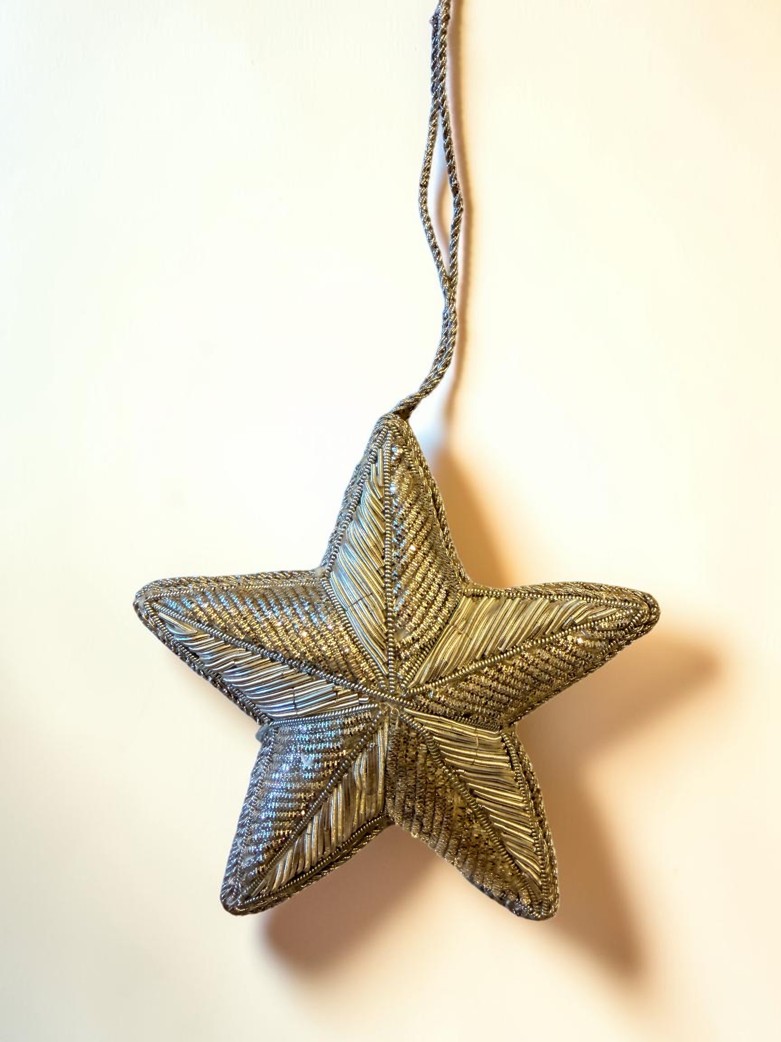 Platinum Bullion Star Ornament