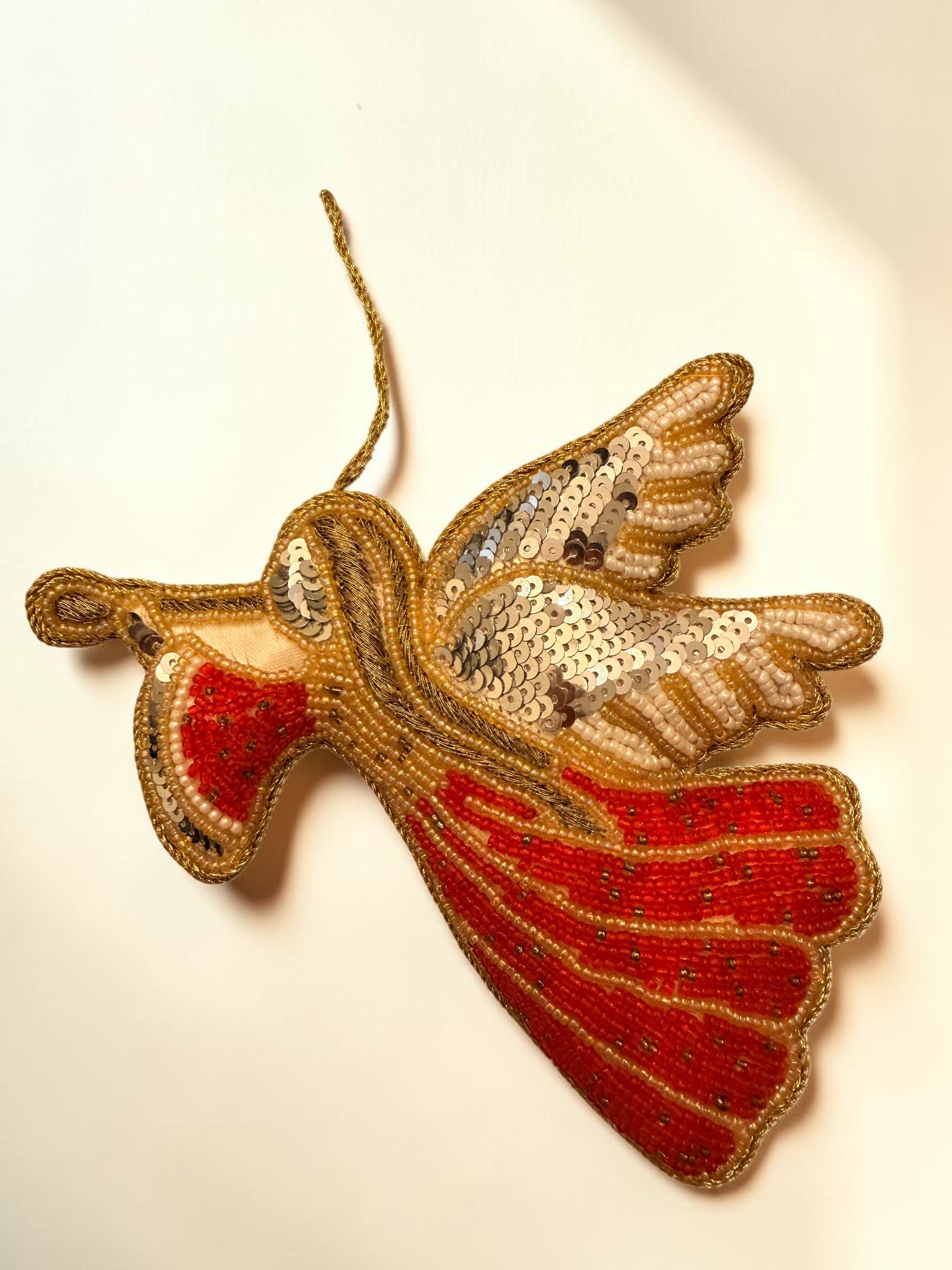 Descending Dove Angel Ornament