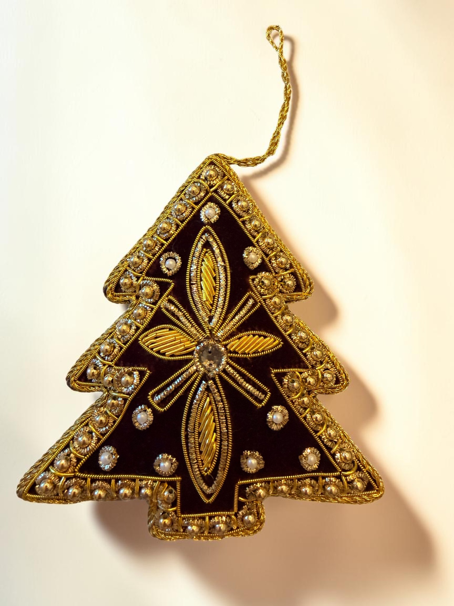 Heritage Gold Zardozi Tree Ornament
