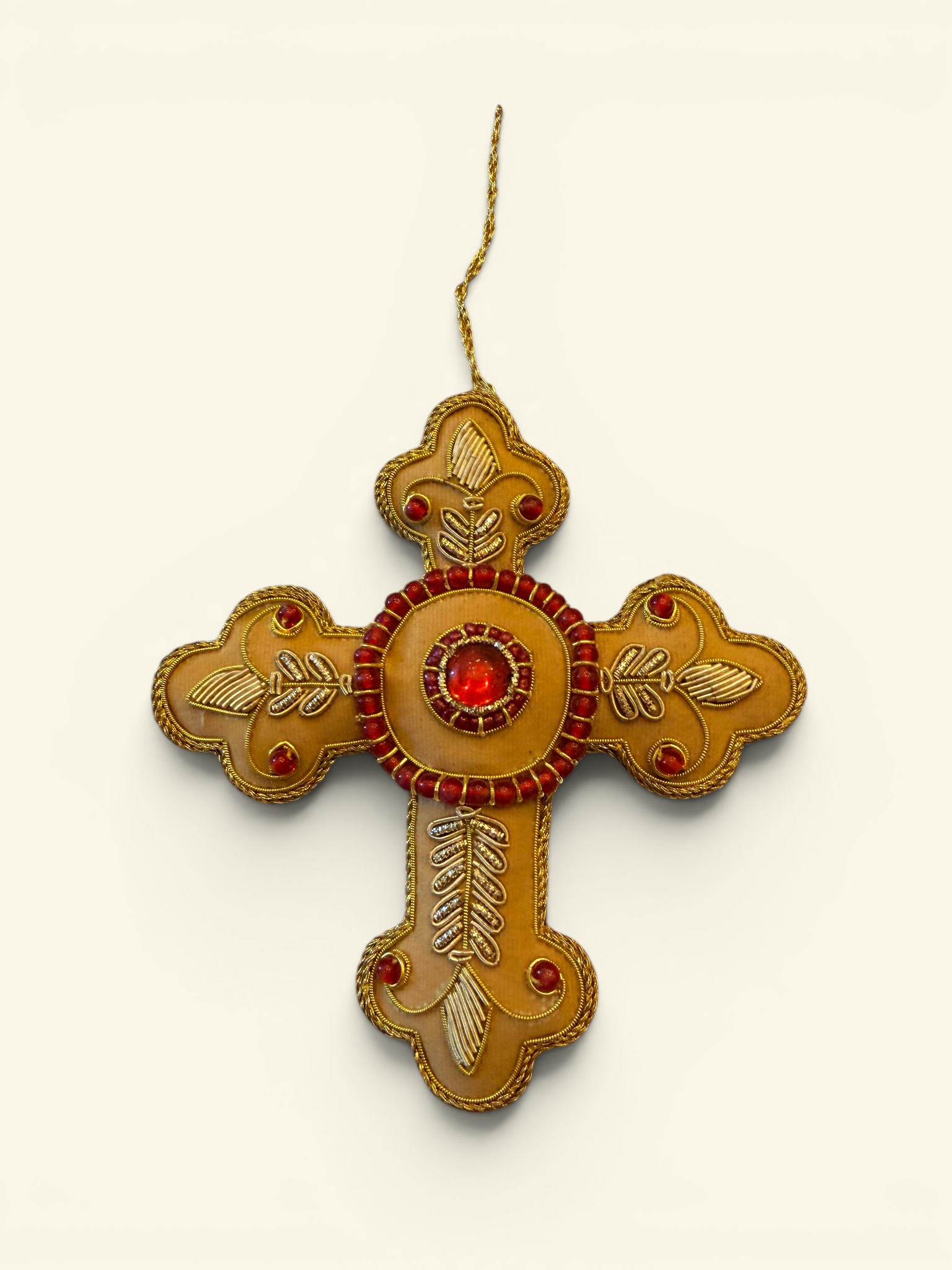 Honey & Ruby Heritage Cross Ornament