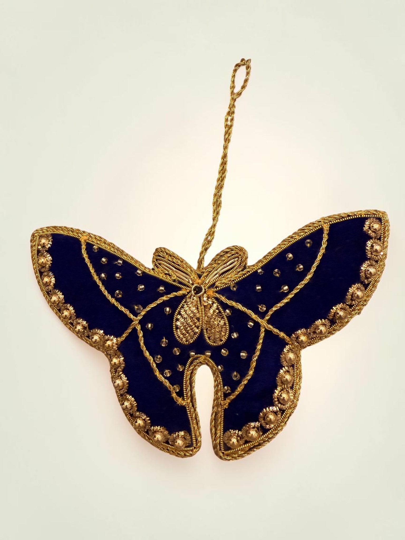Midnight Velvet Butterfly Ornament