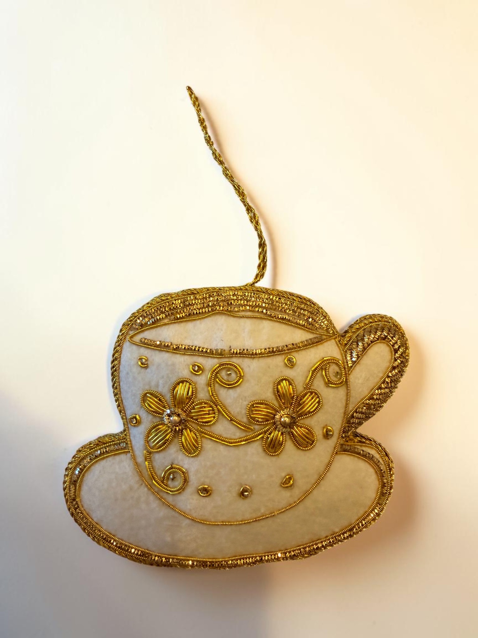 Gold Bullion Teacup Ornament