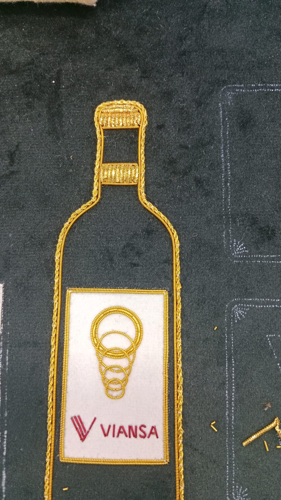 Viansa Wine Bottle Ornament – Red Lettering