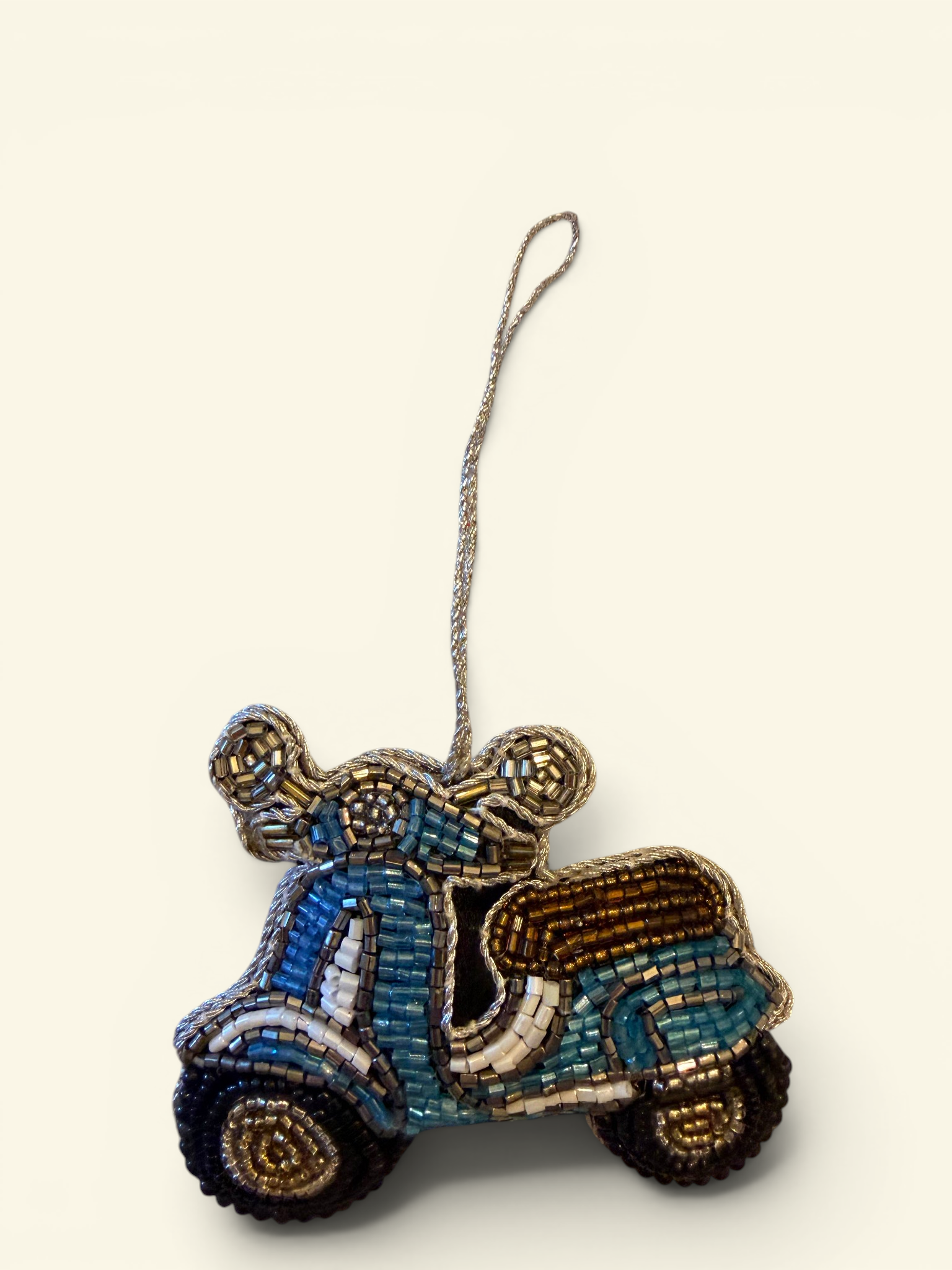 Beaded Motorcycle Ornament