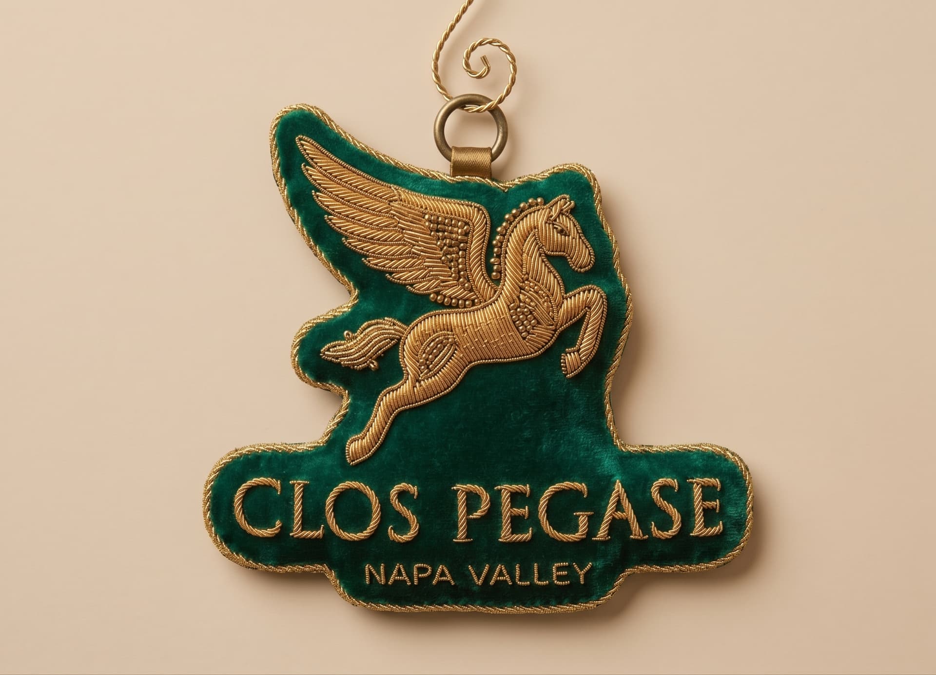 Clos Pegase Pegasus Ornament – Emerald