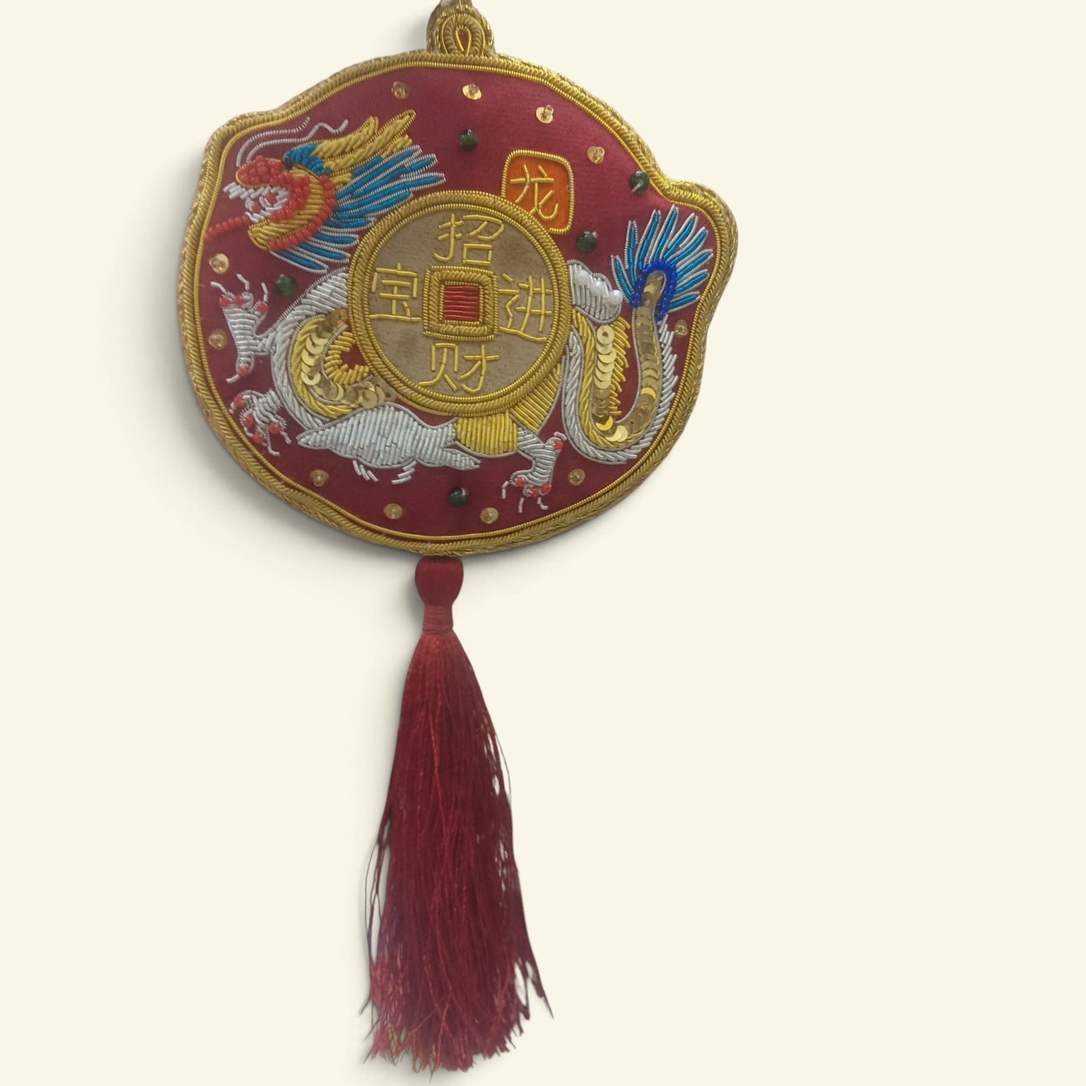 Chinese New Year Dragon Medallion Ornament