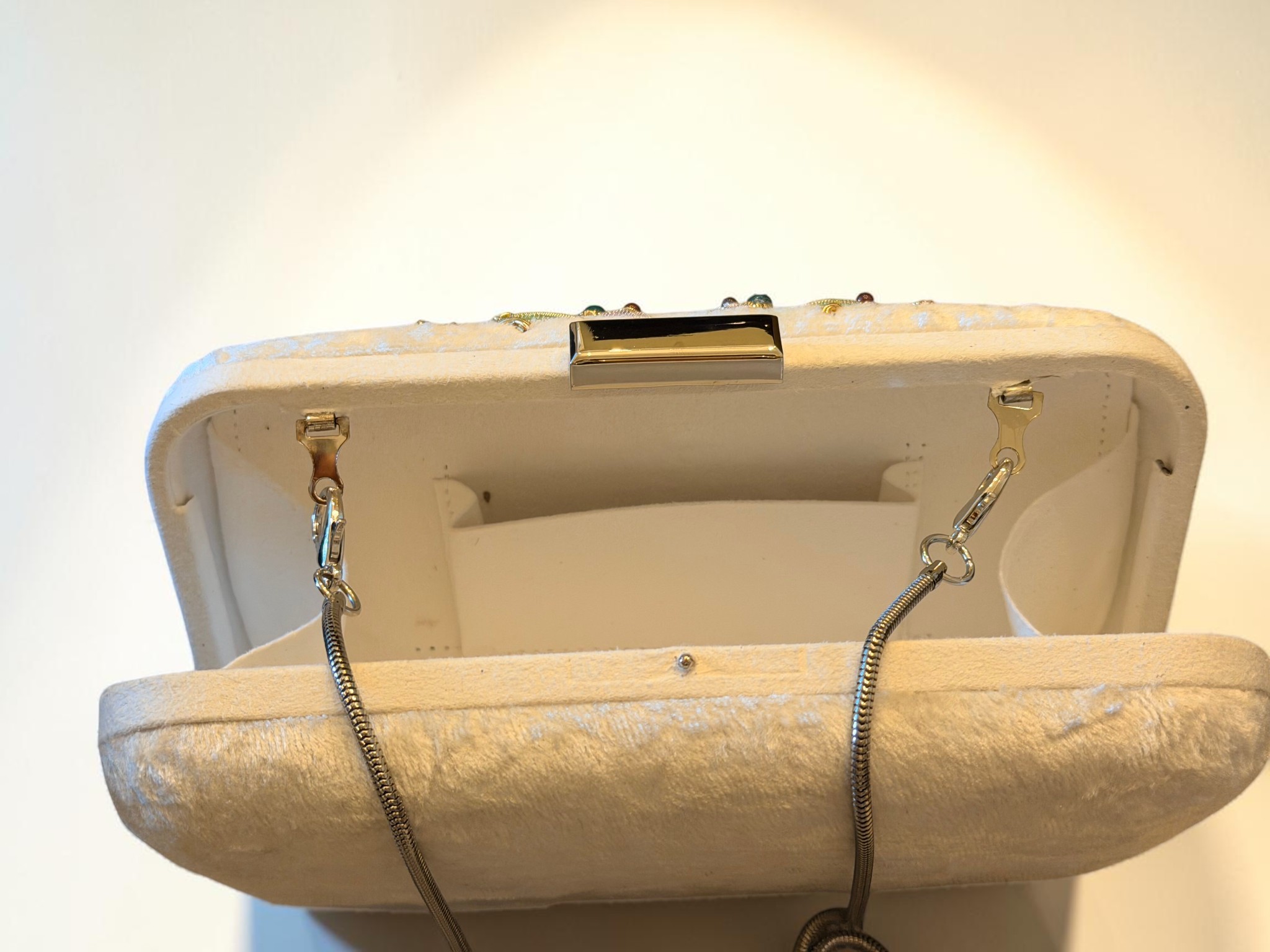 Ivory Garden Jewelled Clutch — view 3