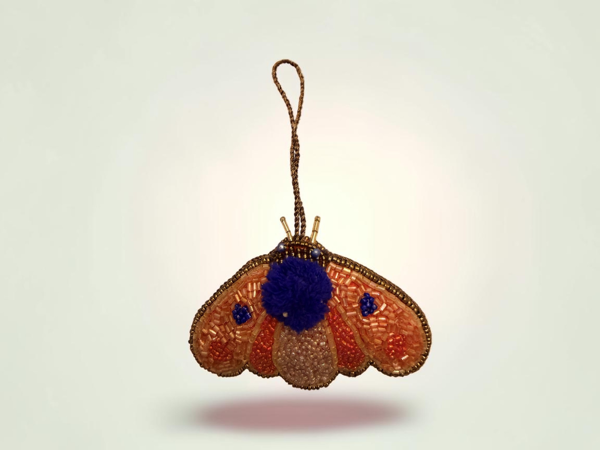 Pom-Pom Moth Ornament