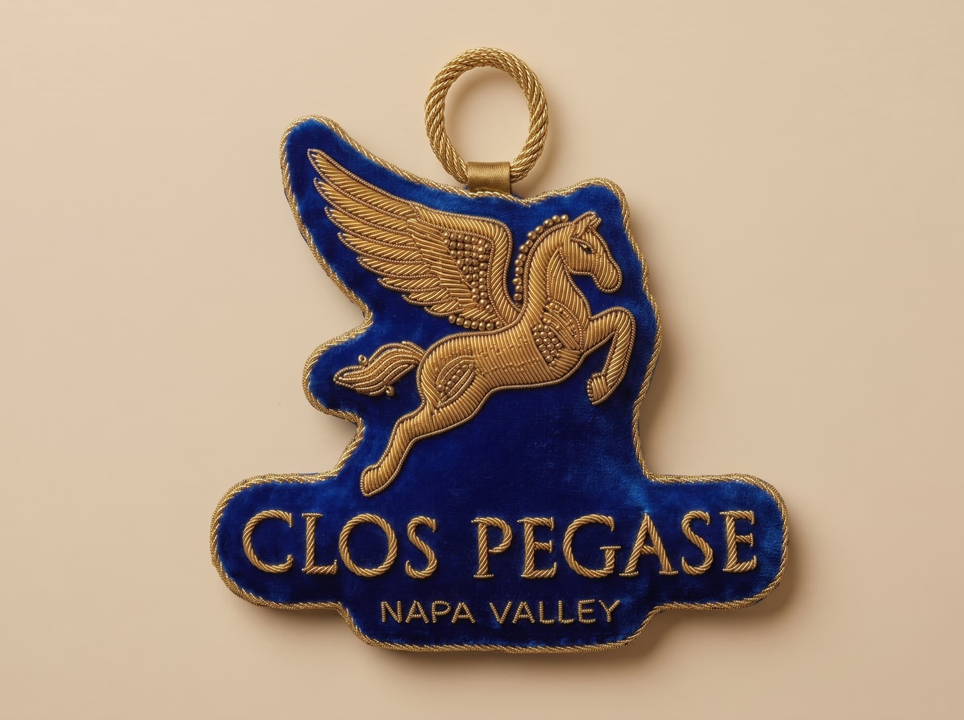 Clos Pegase Pegasus Ornament – Royal Blue