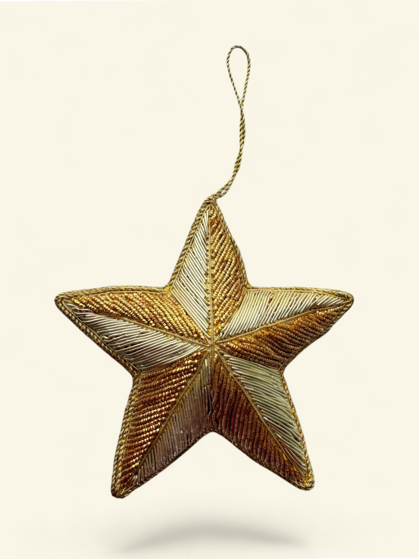 Heritage Gold Zardozi Star Ornament