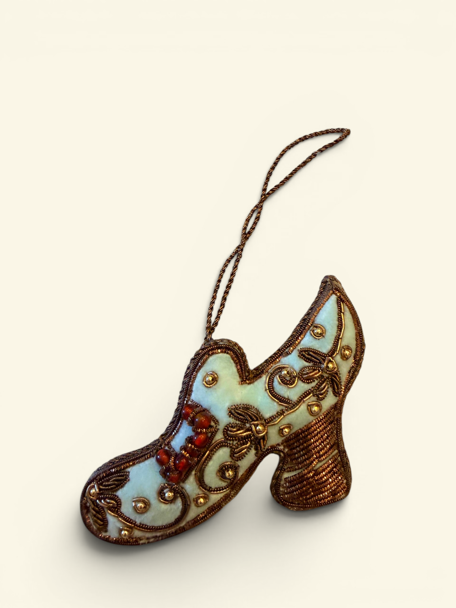 Embroidered High Heel Ornament