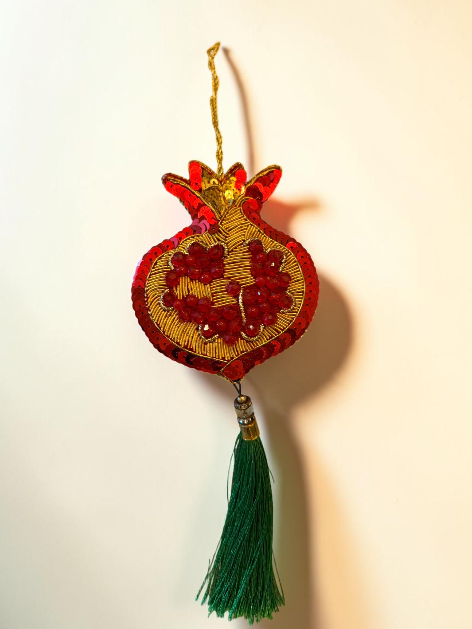Sequin Pomegranate Ornament