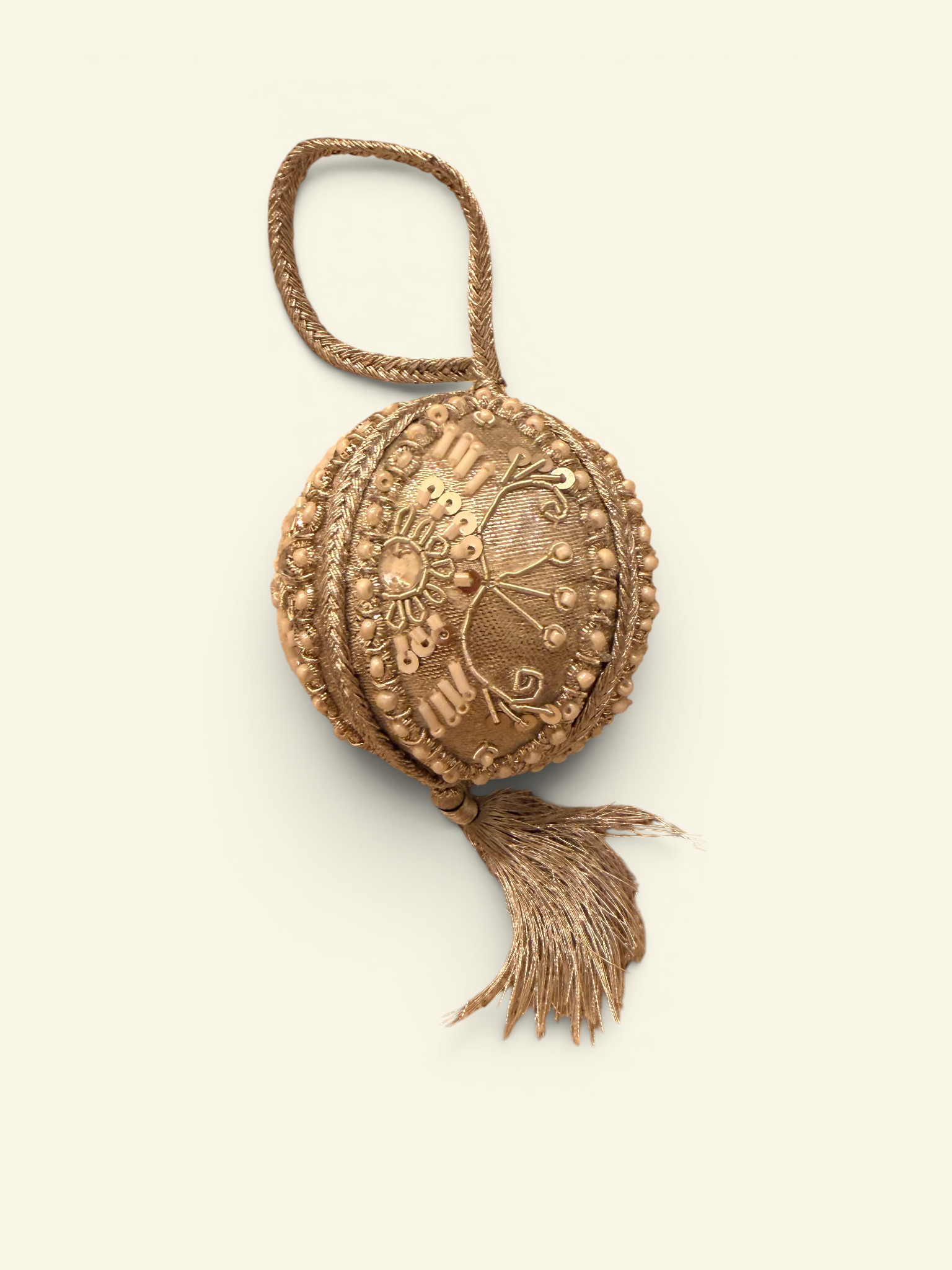 Antique Gold Tassel Bauble Ornament