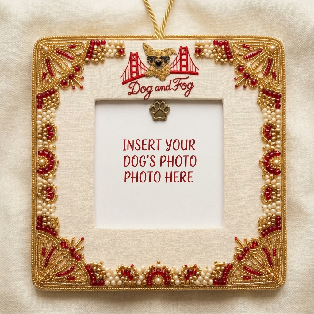 Dog and Fog Photo Frame